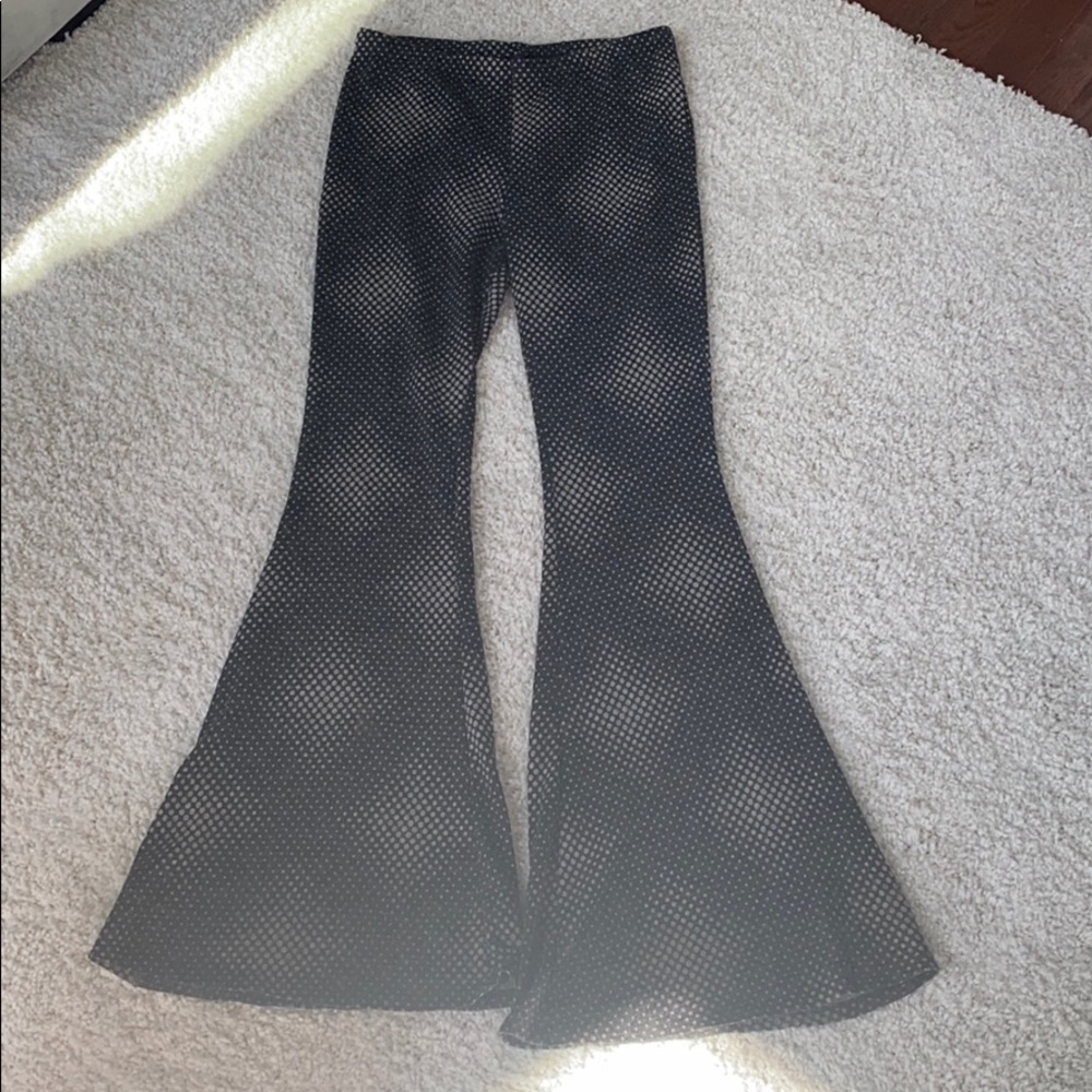 flare patterned pants